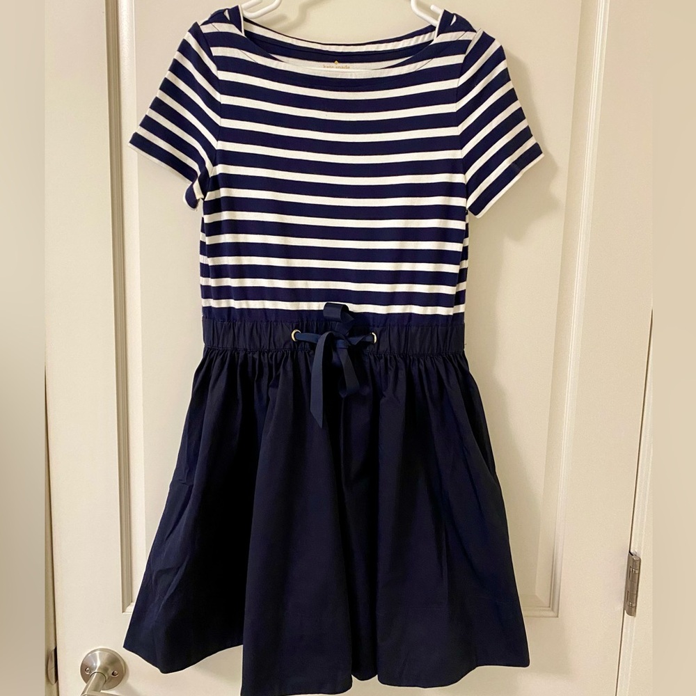 Kate Spade Navy and White Striped Dress Small